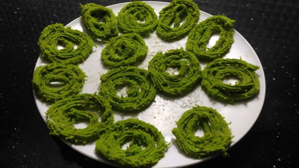 Spinach Murukku recipe