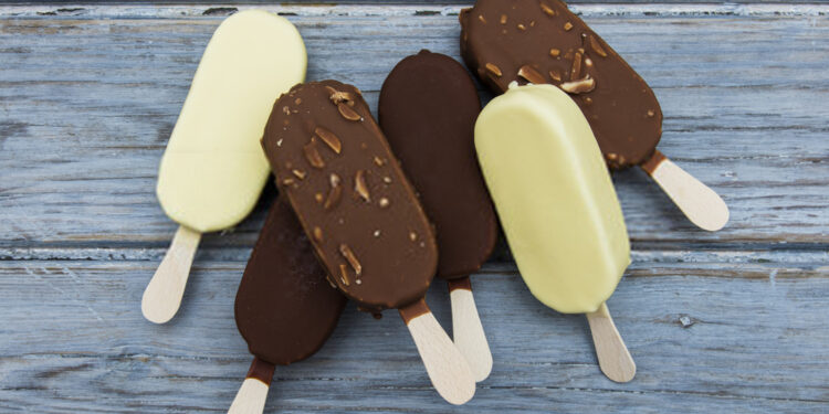 Chocolate Ice Cream Popsicles