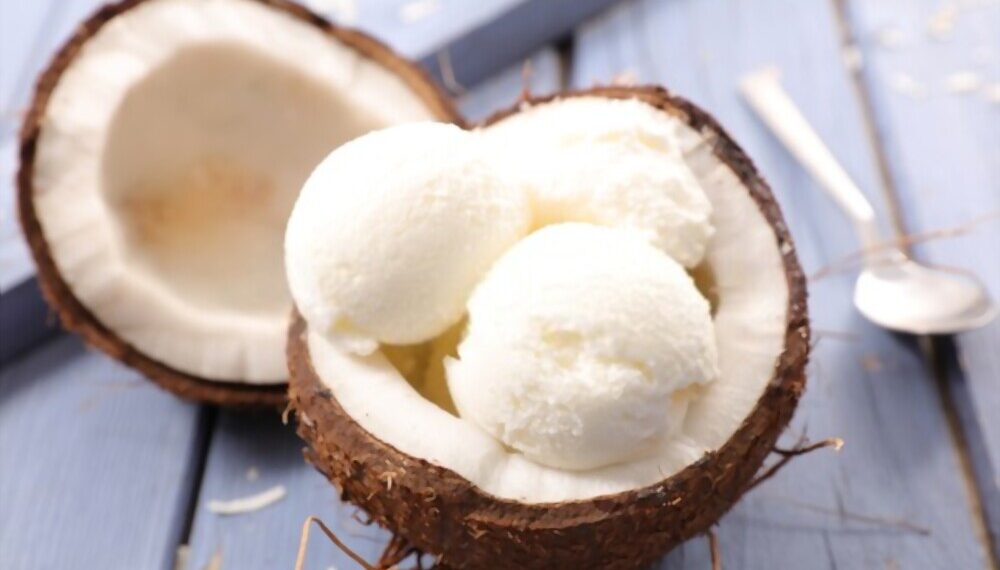 Natural Coconut ice cream recipe