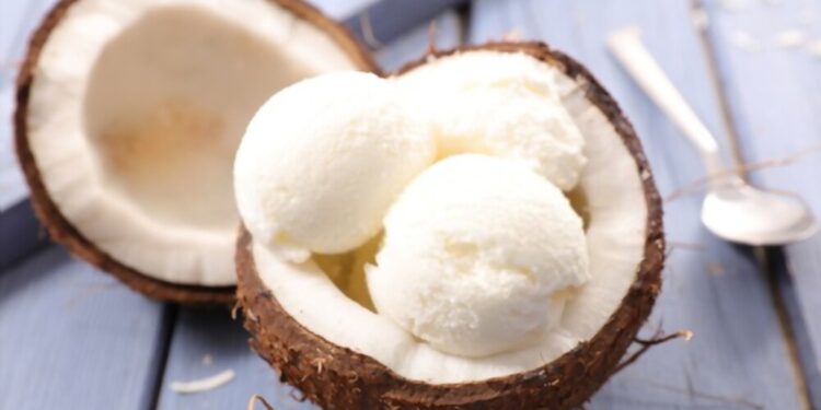 Natural Coconut ice cream recipe