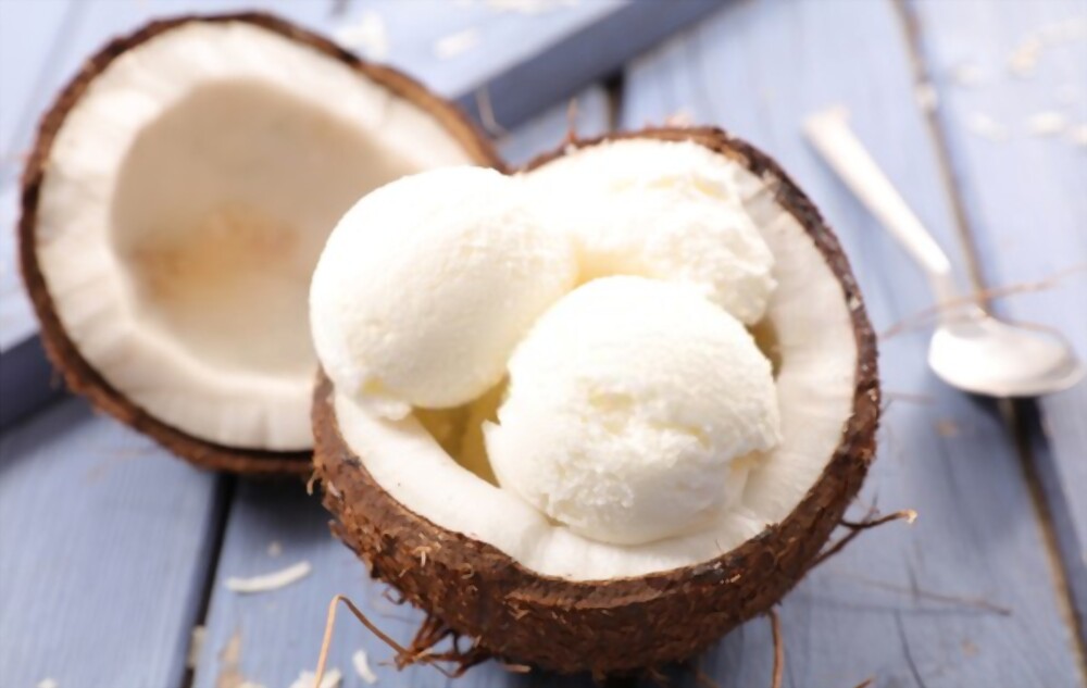 Natural Coconut ice cream recipe