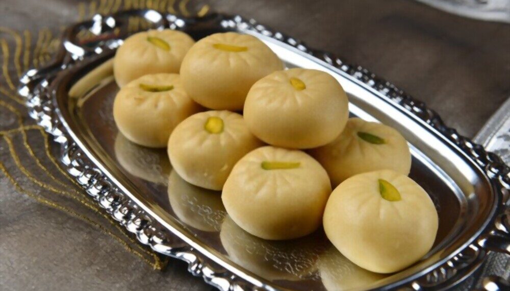 Peda (Milk Fudge) Indian sweet