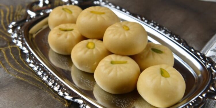 Peda (Milk Fudge) Indian sweet