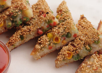Veg Sesame Toast Recipe