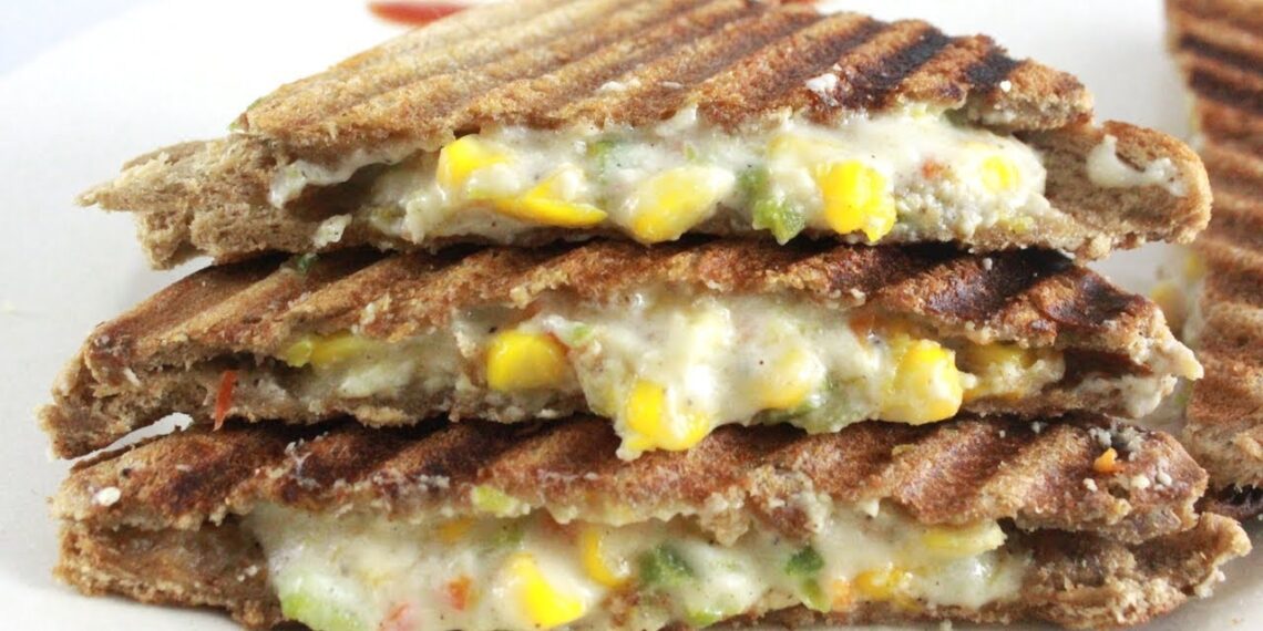 Easy Sweetcorn Cheese Sandwich