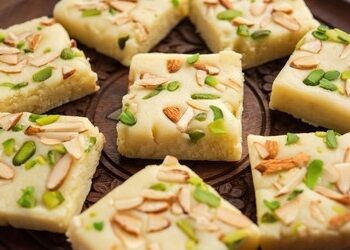 Milk Barfi in 10 minutes