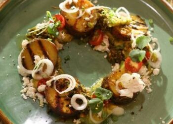 Grilled Sweet Potatoes With Avocado dip