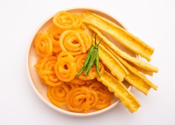 Homemade Crispy Fafda with Jalebi Recipe