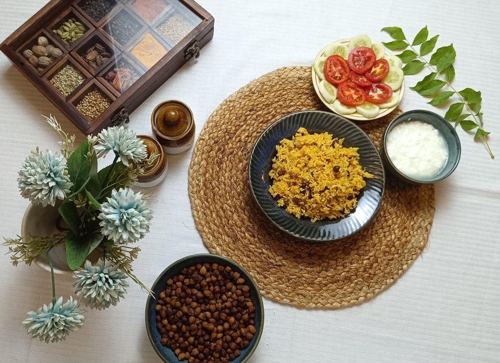 Flavorful Kala Chana Rice