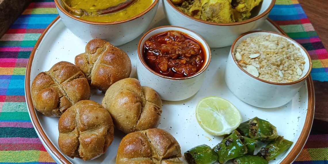 Rajasthani Dal Baati Churma Thali