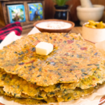 Healthy Green Thepla made with Moringa Leaves