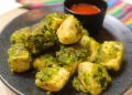 High-protein vegetarian snack packed with bold garlic and green chilli flavor