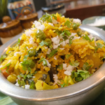 Maharashtrian masale bhat made with mixed vegetables and homemade goda masala
